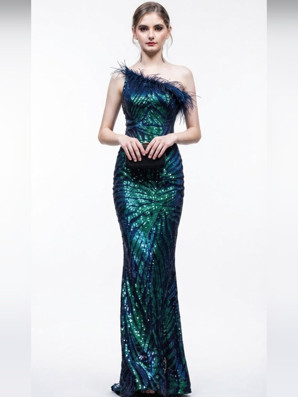 Elegant Green Wedding Dress